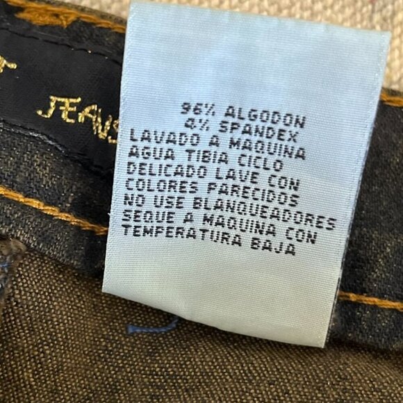 Vintage Revolt Jeans Woman's Stretch Blue Midrise Boot Cut Jeans Sz 7 - Picture 9 of 12